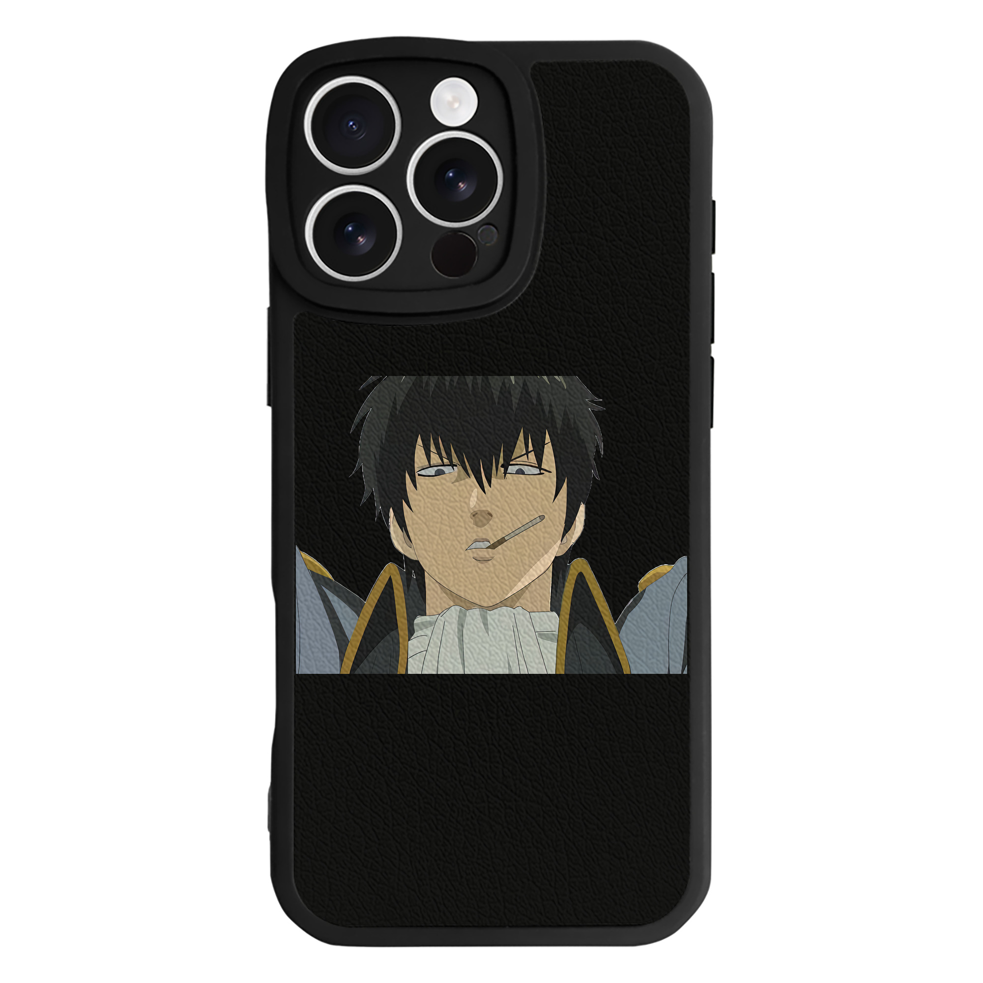 （画像用） ぎんたま 坂田銀時（さかたぎんとき） 神楽 志村新八（しむら しんぱち） GINTAMA Sakata Gintoki Kagura Shimura Shinpachi 【iPhone 16シリーズ対応】シリコンスマホケース（レザー調） 材質：シリコン